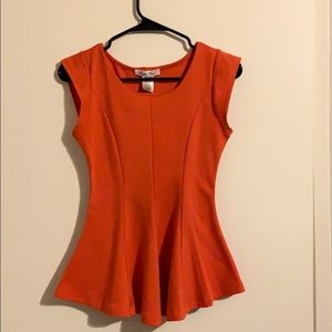 Salmon flare shirt
